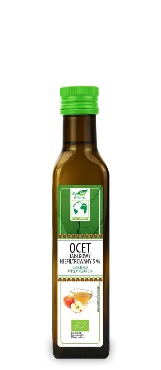 Ocet jabłkowy niefiltrowany bio 5 % 250 ml