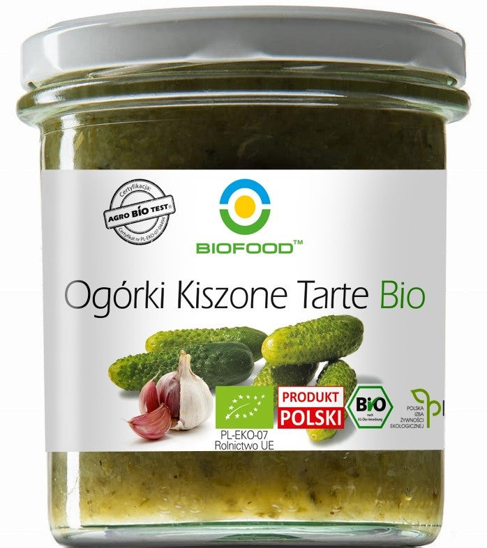 Ogórki kiszone tarte bezglutenowe BIO 280 g