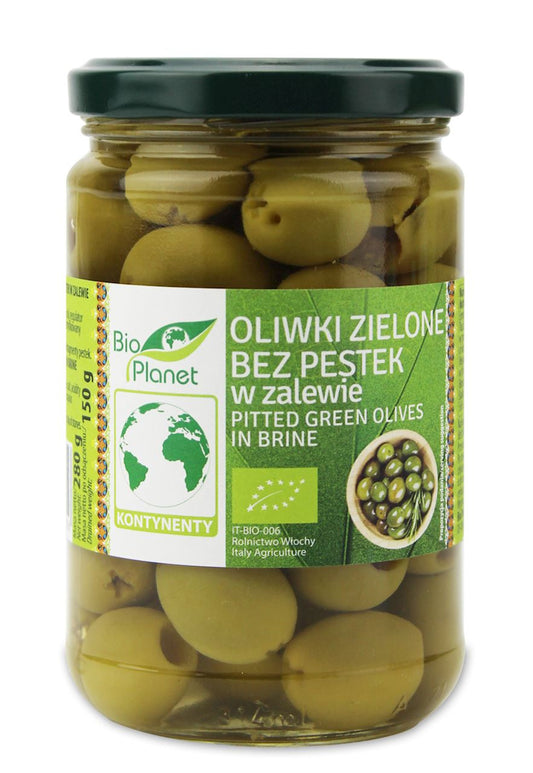 Oliwki zielone bez pestek w zalewie bio 280 g (150 g)