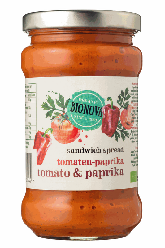 Pasta pomidorowo - paprykowa bio 280 g - BIONOVA