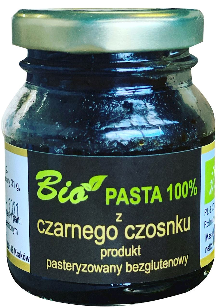 Pasta z czarnego czosnku bezglutenowa bio 80 g