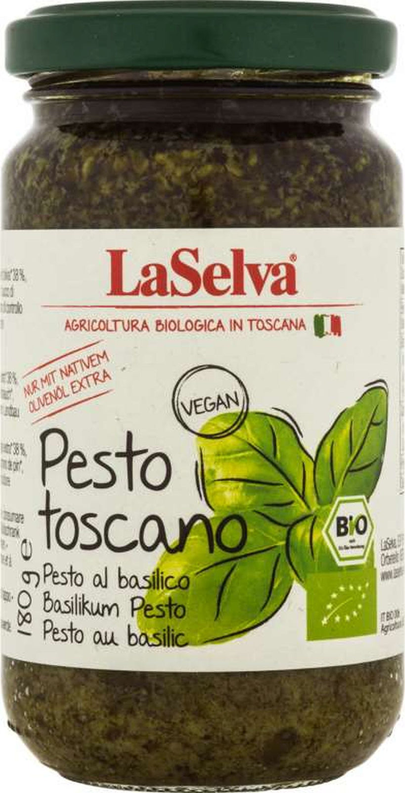 Pesto z bazylii bio 180 g
