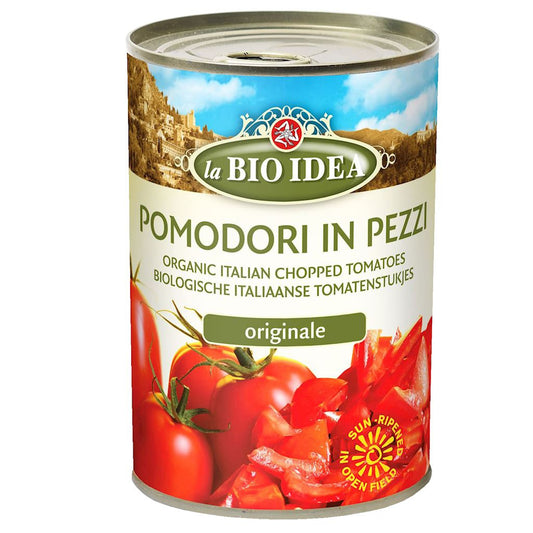 Pomidory krojone bez skóry (puszka) bio 400 g