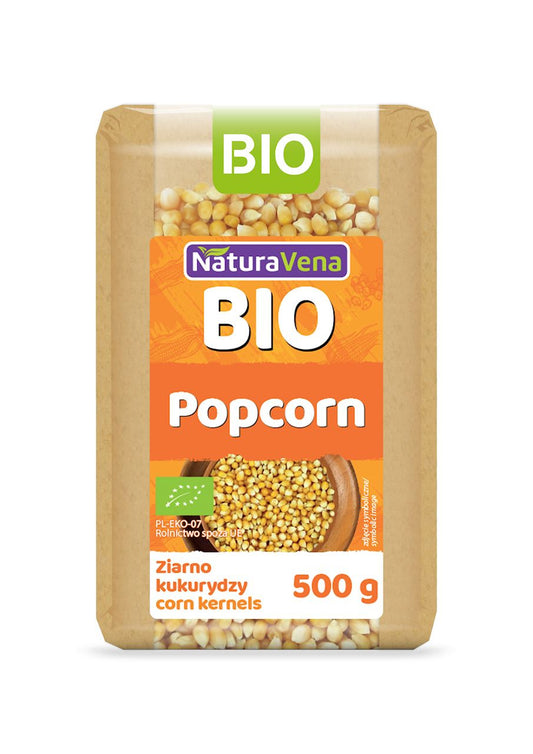 Popcorn (ziarno kukurydzy) bio 500 g - NATURAVENA