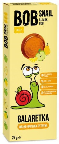 Przekąska "jabłko-gruszka-cytryna" bez dodatku cukru bob snail, 27 g