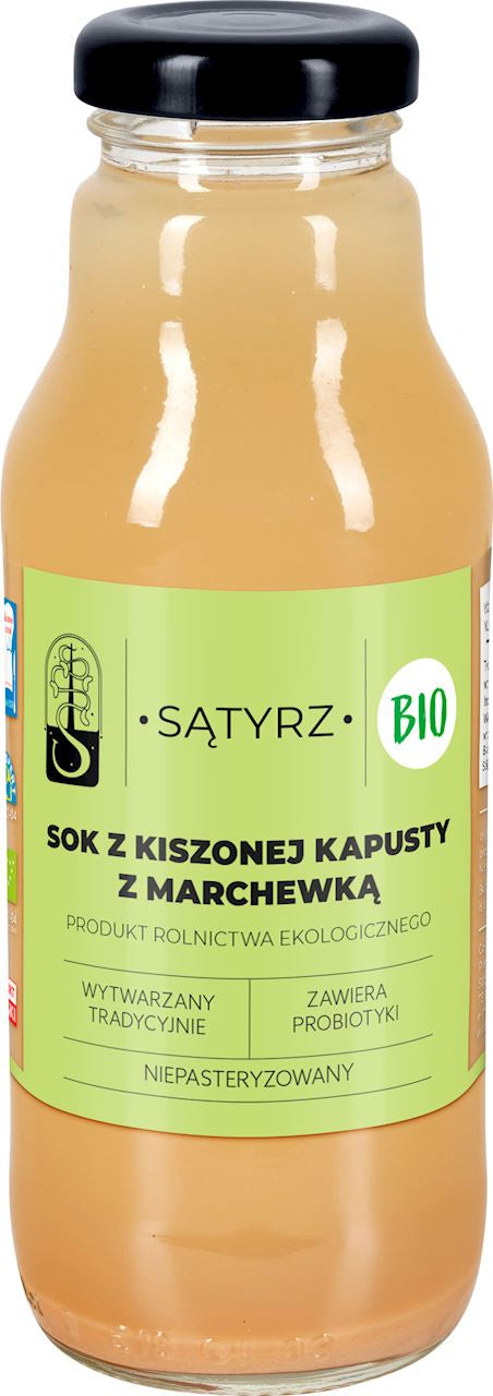 Sątyski sok z kiszonej kapusty z marchewką BIO 300 ml