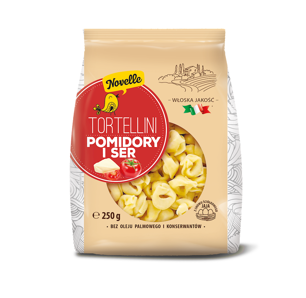 Tortellini pomidory i ser 250 g - Novelle