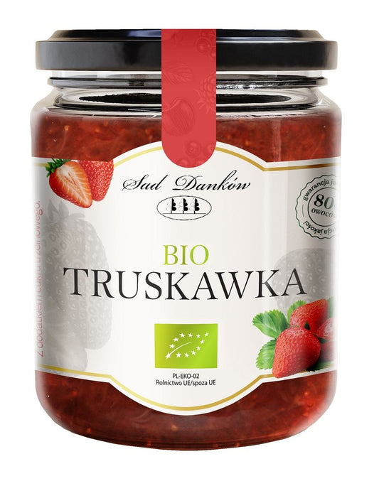 Truskawka 80 % z cukrem trzcinowym bio 270 g