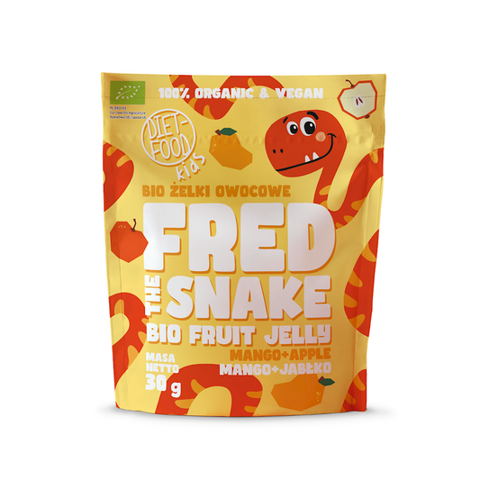 Żelki mango - jabłko bio 30 g - Diet-Food (Fred the Snake)